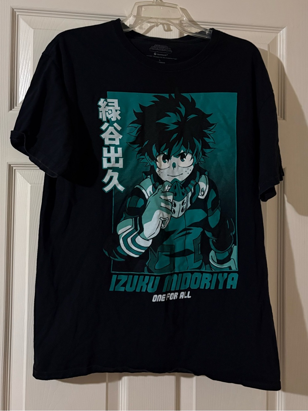 My Hero Academia Izuku Midoriya Graphic Tee - Teal on Black